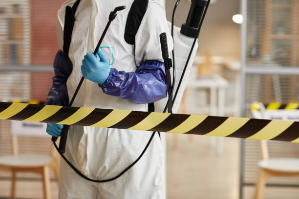 Professional Biohazard technician working in Padroni, CO